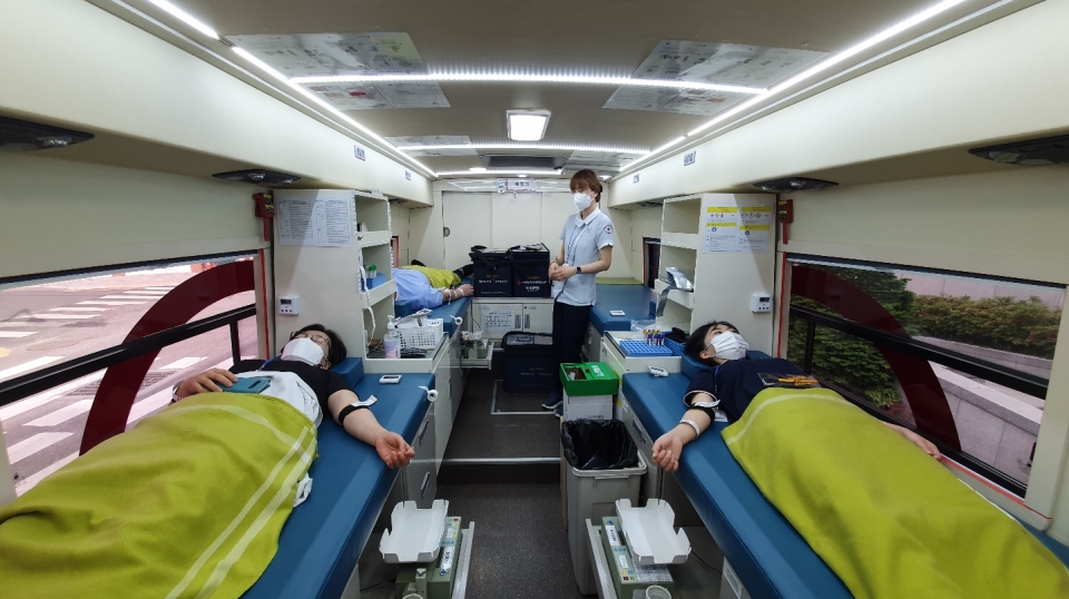 한국건강관리협회 부산건강검진센터 '사랑의 헌혈 캠페인' 현장