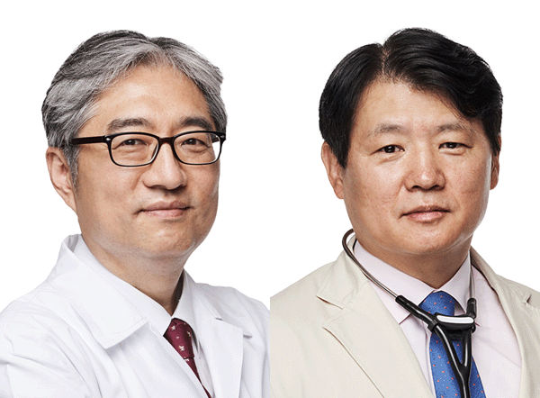 서울성모병원 혈액내과 조석구 교수(왼쪽)와 엄기성 교수