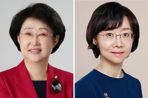 (왼쪽부터) 김승희 보건복지부장관 후보자, 오유경 식품의약품안전처장 후보자