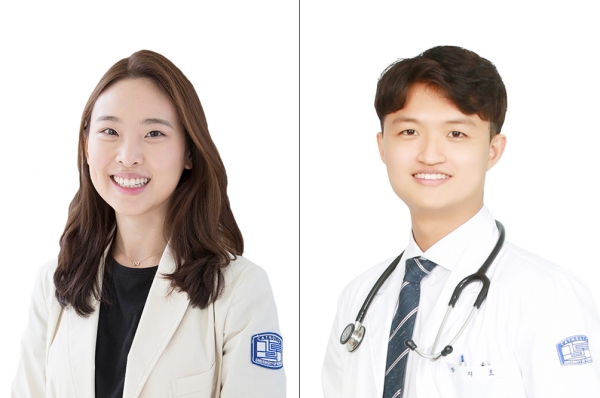 (왼쪽부터)서울성모병원 피부과 한주희 교수(교신저자), 박지호 전공의(제1저자)