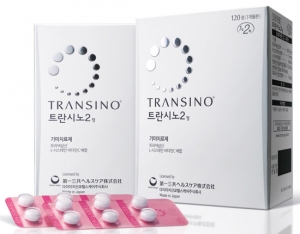 다이이찌산쿄가 개발하고 보령이 국내에 판매 중인 일반의약품 기미 치료제 ‘트란시노2’ [사진=보령 제공]