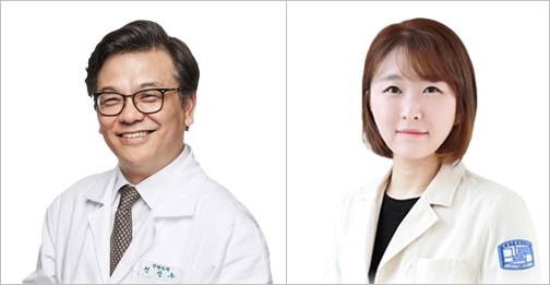 (왼쪽부터) 서울성모병원 신경외과 전신수 교수, 김여송 교수