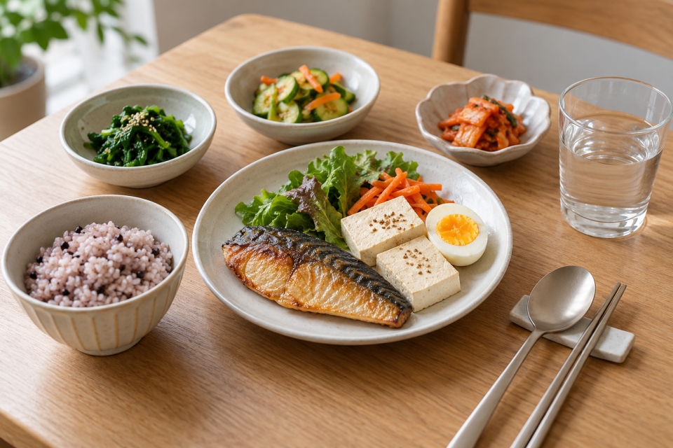 비만약 치료로 식사량이 줄어들 때는 단백질 등 필요한 영양소를 충분히 섭취하고, 근력운동을 병행해 근육을 지키는 관리가 필요하다. [AI 생성이미지]