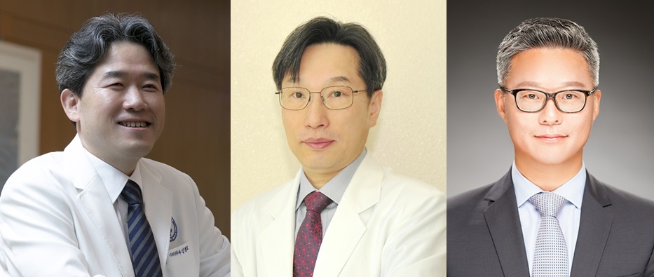 (왼쪽부터) 김철호, 최일주, 전재관 교수.