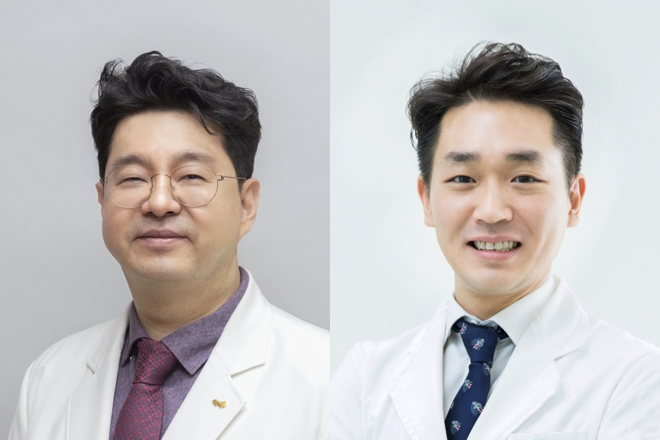 중앙대학교병원 피부과 김범준(왼쪽)·유광호 교수 연구팀