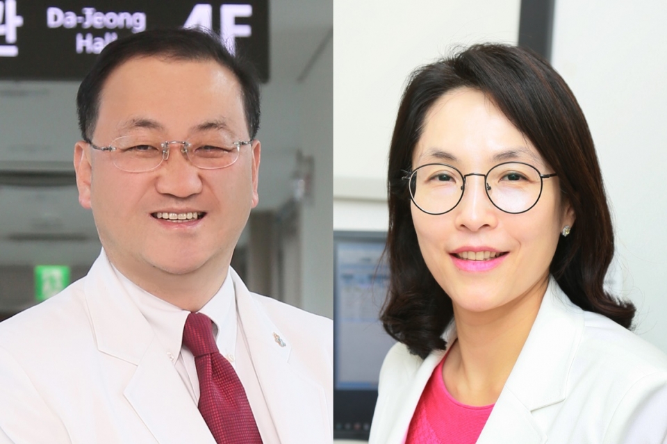 (왼쪽부터) 중앙대병원 류마티스내과 송정수 교수, 가정의학과 김정하 교수