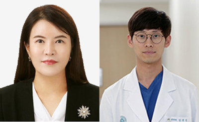 아주대병원 허윤정 교수(왼쪽)와 서울아산병원 김준성 교수