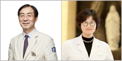 (왼쪽부터) 서울성모병원 류마티스내과 박성환 교수, 의과대학 의생명과학교실 조미라 교수