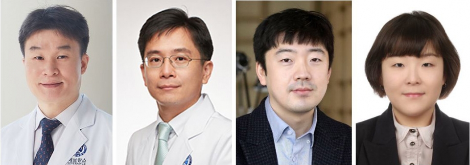 (왼쪽부터) 안종균 교수, 강지만 교수, 정재훈 교수, 김영은 박사.