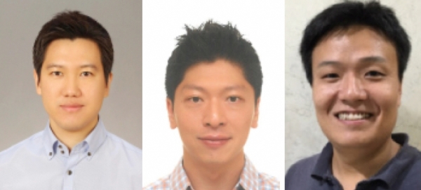 (왼쪽부터) 한국과학기술연구원 김홍남・최낙원 박사, 서울대학교 이강원 교수