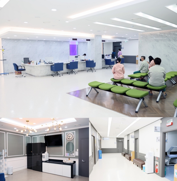 전북대학교병원이 건강검진을 받는 고객들에게 쾌적하고 아늑한 환경을 제공하기 위해 건강관리센터 내부 공간을 리모델링했다. [사진=전북대병원 제공]