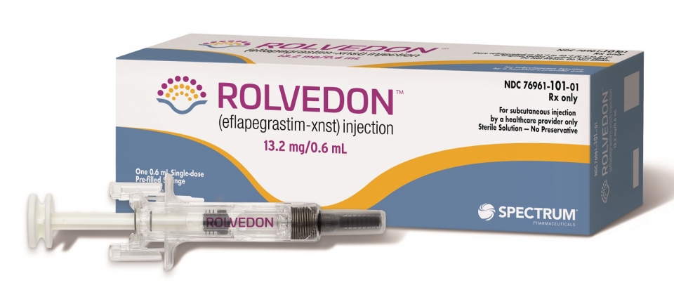 한미약품이 개발해 미국 시장에 출시한 호중구감소증 치료 신약 '롤베돈'(Rolvedon, 한국제품명: 롤론티스)