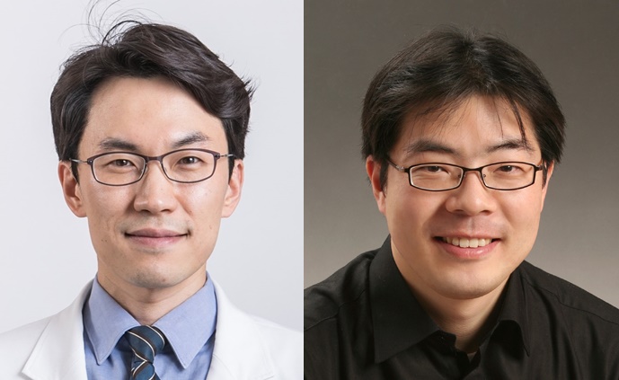 (왼쪽부터) 건국대병원 안과 신현진 교수, 건국대학교 글로컬캠퍼스 강현규 교수