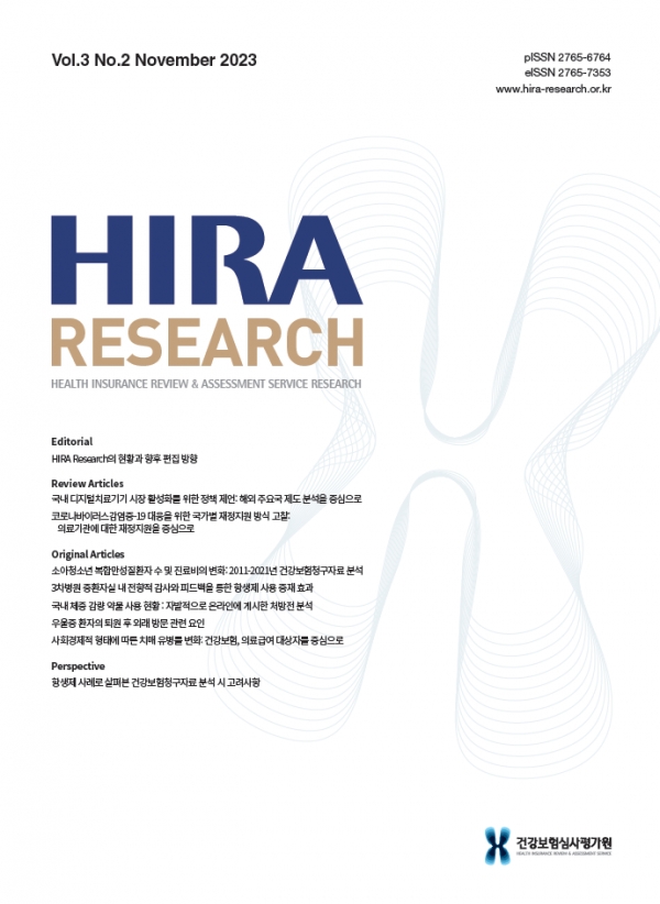 HIRA Research 제3권 2호 표지